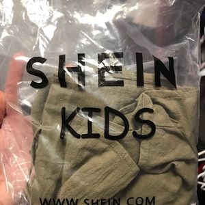 SHEIN Kids Olive Green romper